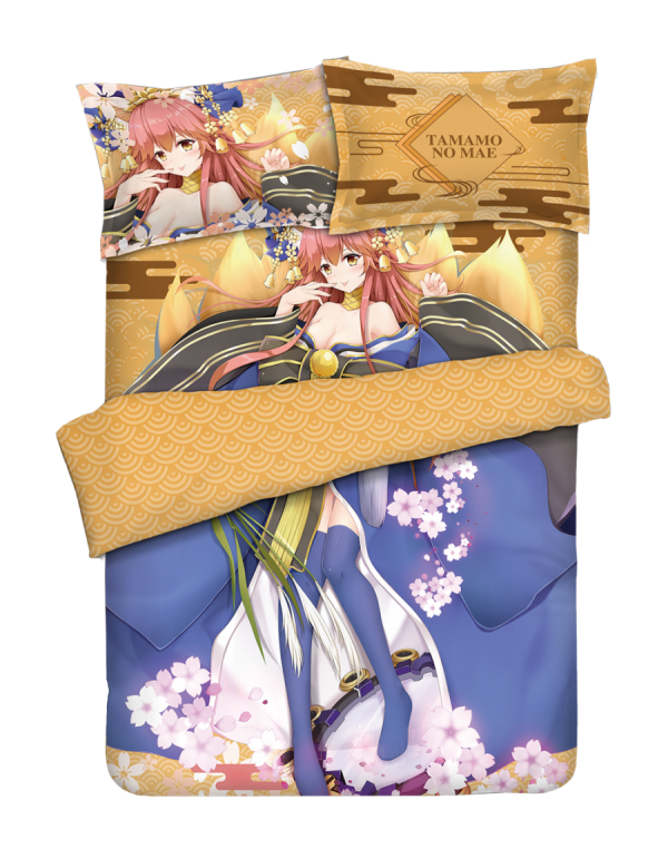 Tamamo no Mae - Fate Anime 4 Pieces Bedding Sets,Bed Sheet Duvet Cover with Kissenbezüge