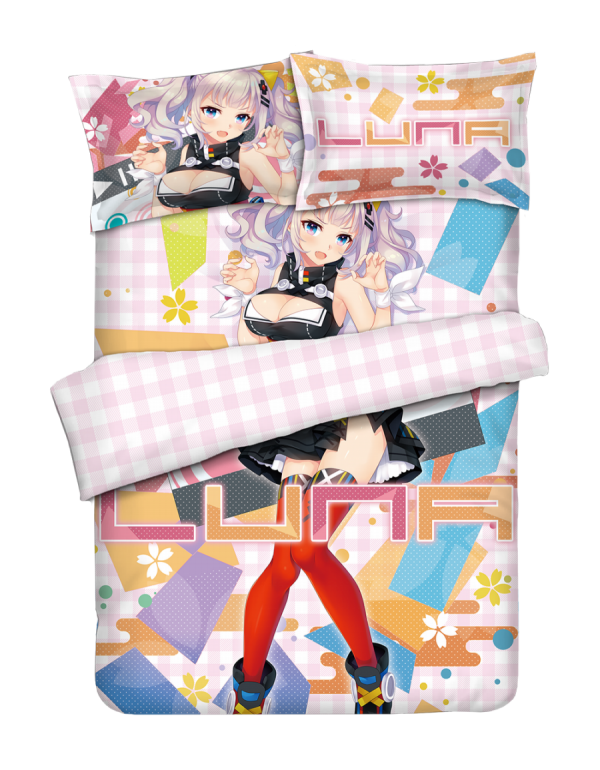 Kaguya Luna Anime Bedding Sets,Bed Blanket & Duvet Cover,Bed Sheet with Kissenbezüge