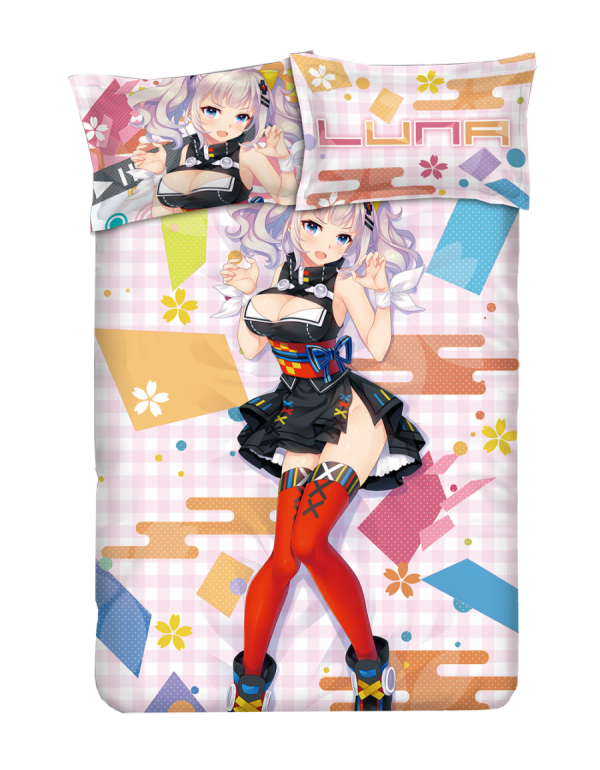 Kaguya Luna Anime Bedding Sets,Bed Blanket & Duvet Cover,Bed Sheet with Kissenbezüge