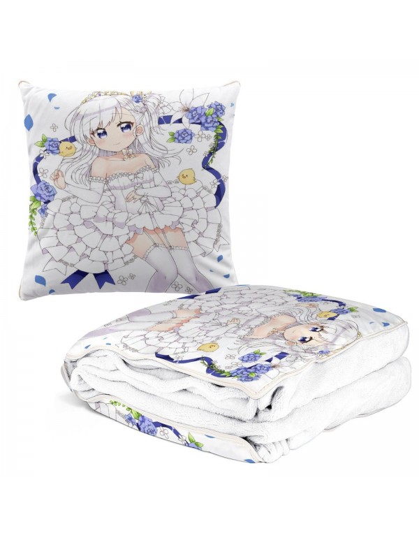 Angebote Anime Kissen Decke 2 In 1 Azur Lane Bel Chan 38x38cm(150x180cm)