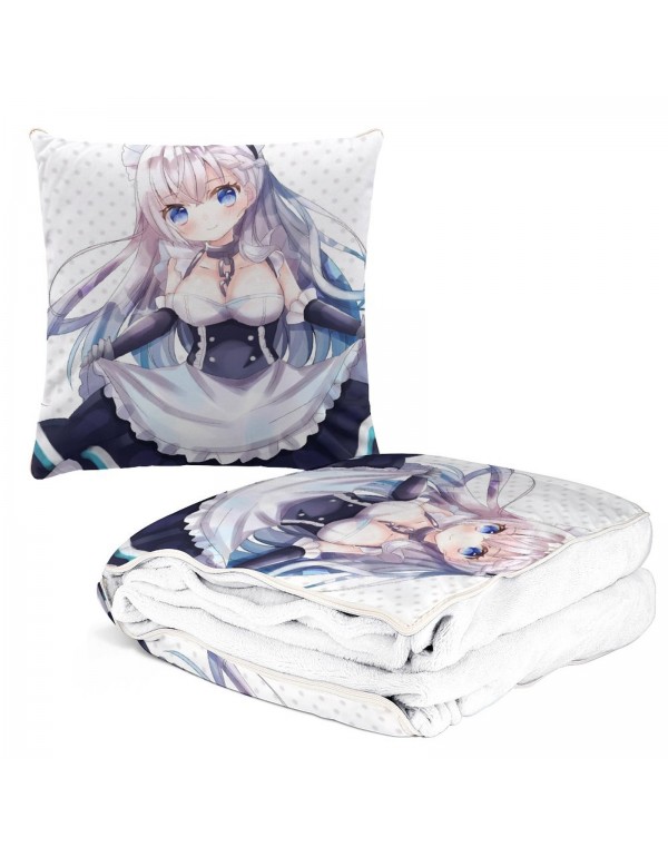 Kaufen Anime Kissen Decke 2 In 1 Azur Lane Belfast 38x38cm(150x180cm)