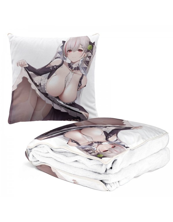 Dauerhaft Anime Kissen Decke 2 In 1 Azur Lane Formidable 38x38cm(150x180cm)