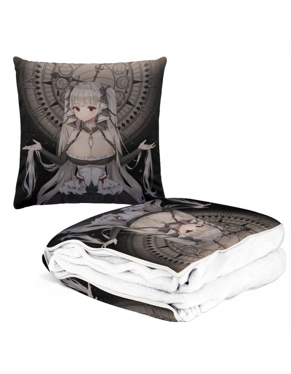 Personalisiert Anime Kissen Decke 2 In 1 Azur Lane Formidable 38x38cm(150x180cm)