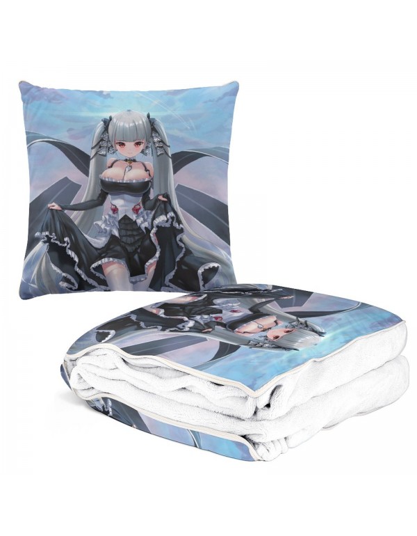 Am coolsten Anime Kissen Decke 2 In 1 Azur Lane Formidable 38x38cm(150x180cm)