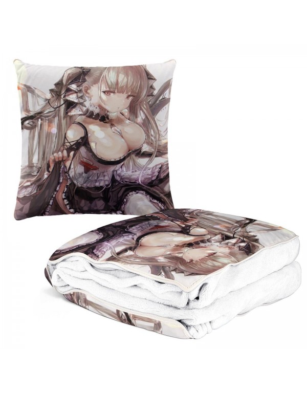 Personalisiert Anime Kissen Decke 2 In 1 Azur Lane Formidable 38x38cm(150x180cm)