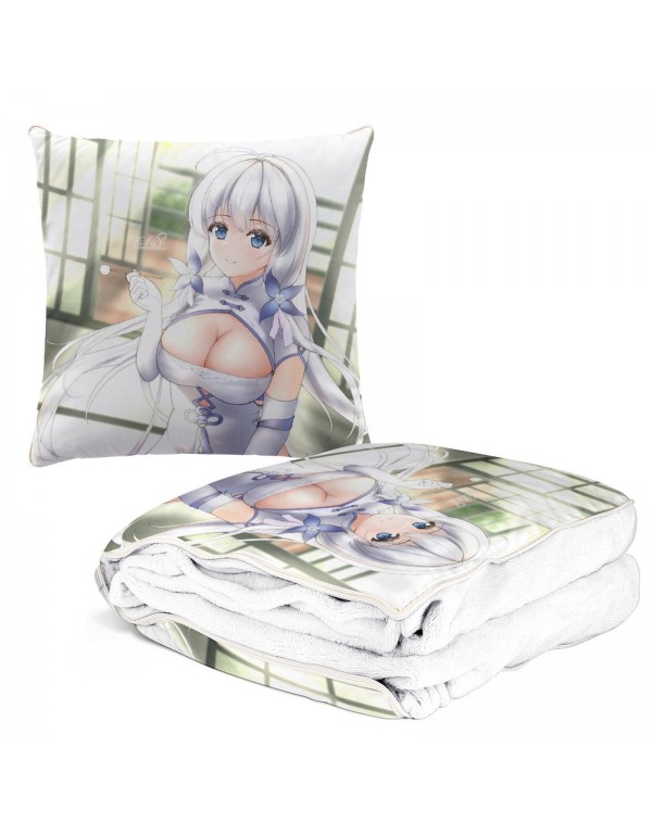 Lustig Anime Kissen Decke 2 In 1 Azur Lane Illustr...