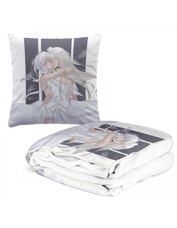 Großhandel Anime Kissen Decke 2 In 1 Azur Lane Illustrious 38x38cm(150x180cm)