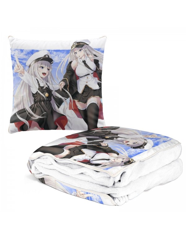 Prämie Anime Kissen Decke 2 In 1 Azur Lane Manjuu...