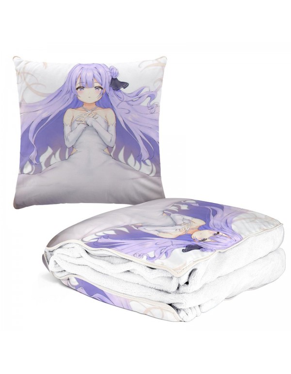 Dauerhaft Anime Kissen Decke 2 In 1 Azur Lane Unicorn 38x38cm(150x180cm)