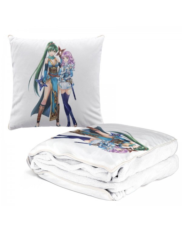 Günstig Anime Kissen Decke 2 In 1 Nintendo Fire Emblem Lyndis 38x38cm(150x180cm)