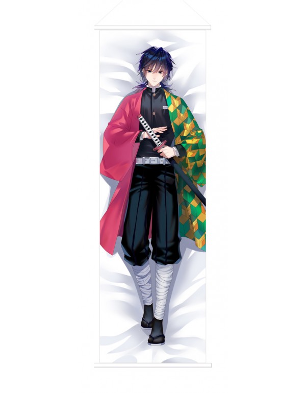 Kimetsu no Yaiba Tomioka Giyuu Japanese Anime Painting Home Decor Wall Scroll Posters