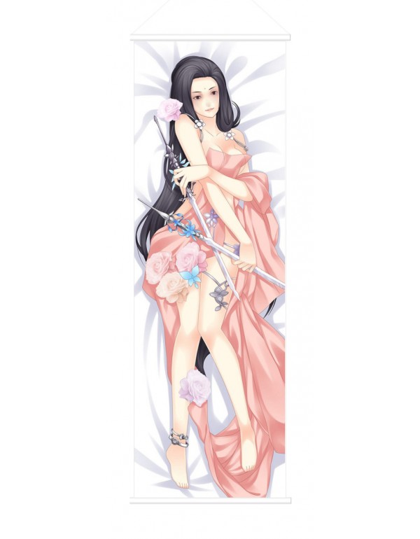 Chinese Game Character Scroll Painting Wall Picture Anime Wall Scroll Hanging Deco