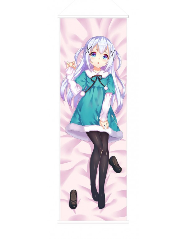 Chino Kafu Is the Order a Rabbit Anime Wall Poster Banner Japanese Art