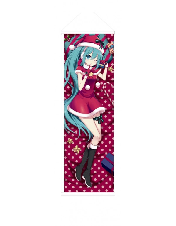 Christmas Hatsune Miku Anime Wall Poster Banner Japanese Art