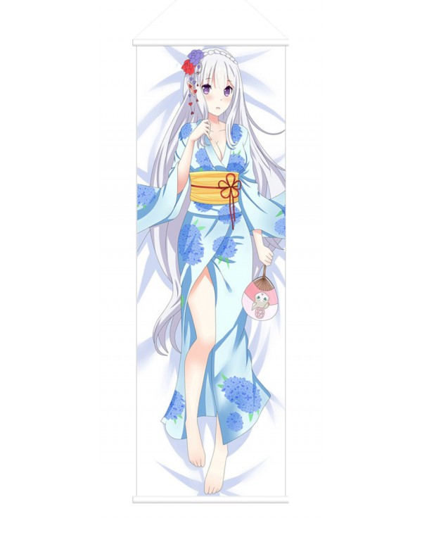 Emilia Re Zero Anime Wall Poster Banner Japanese A...