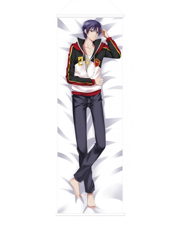 Male Friends Scroll Painting Wall Picture Anime Wall Scroll Hanging Deco