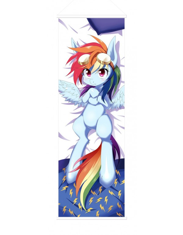 My Little Po MLP Male Scroll Painting Wall Picture Anime Wall Scroll Hanging Deco