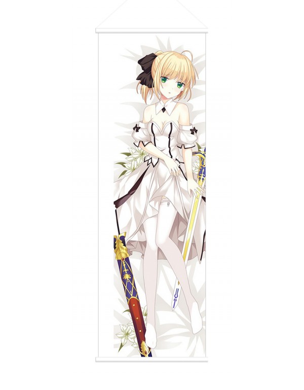 Saber Fate Anime Wall Poster Banner Japanese Art