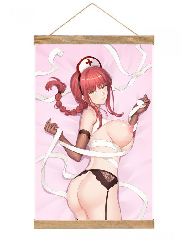 Sexy Japanese Wall Banner Chainsaw Man Makima Nurs...