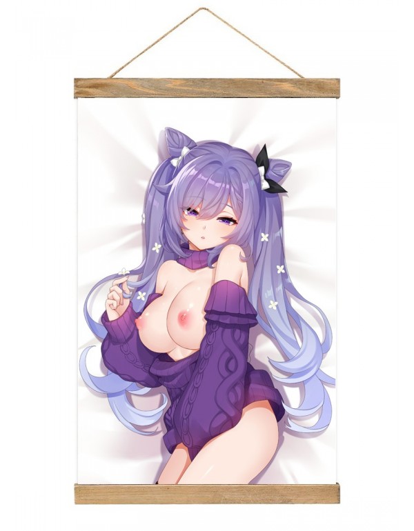 Am besten Japanese Wall Banner Genshin Impact Keqing Anime Wall Scroll Posters 40x60cm(23.6x15.7in)