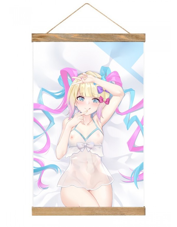 Billig Japanese Wall Banner Needy Streamer Overload Tangtang Anime Wall Scroll Posters 40x60cm(23.6x15.7in)