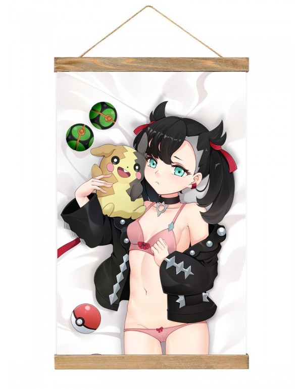 Gute Qualität Japanese Wall Banner Pokemon Sword And Shield Marnie Anime Wall Scroll Posters 40x60cm(23.6x15.7in)