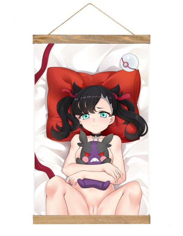 Weich Japanese Wall Banner Pokemon Sword And Shield Marnie Anime Wall Scroll Posters 40x60cm(23.6x15.7in)