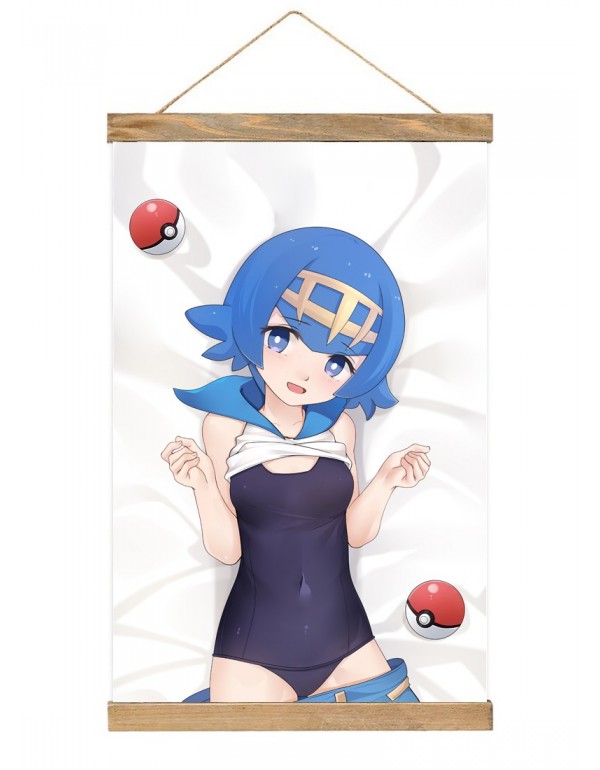 Dauerhaft Japanese Wall Banner Pokemon Sword And Shield Lana Anime Wall Scroll Posters 40x60cm(23.6x15.7in)