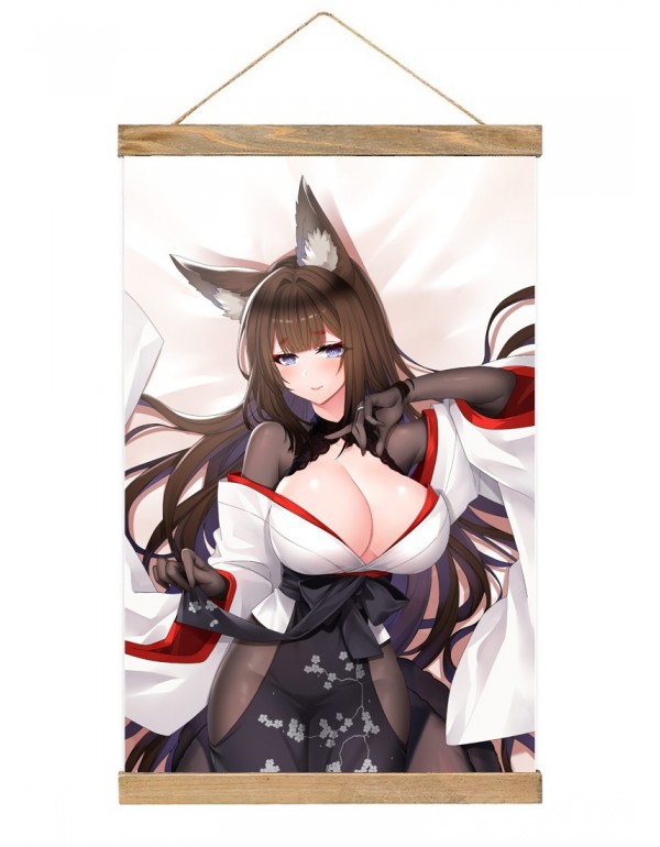 Günstig Japanese Wall Banner Azur Lane Amagi Anime Wall Scroll Posters 40x60cm(23.6x15.7in)