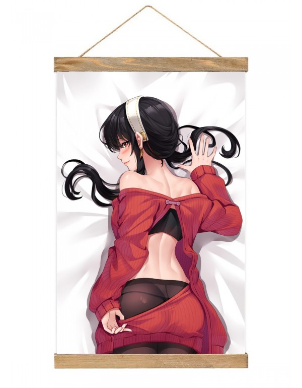 Klopfen Japanese Wall Banner Spy X Family Thorn Princess Yor Forger Anime Wall Scroll Posters 40x60cm(23.6x15.7in)