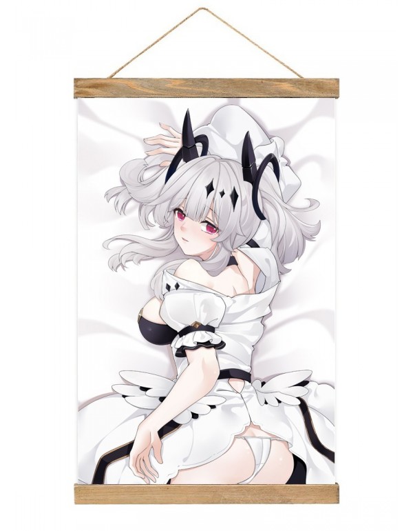 Willkommen Japanese Wall Banner Azur Lane Mnf Joffre Anime Wall Scroll Posters 40x60cm(23.6x15.7in)