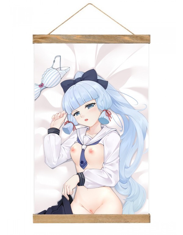 Gute Qualität Japanese Wall Banner Genshin Impact Kamisato Ayaka Anime Wall Scroll Posters 40x60cm(23.6x15.7in)