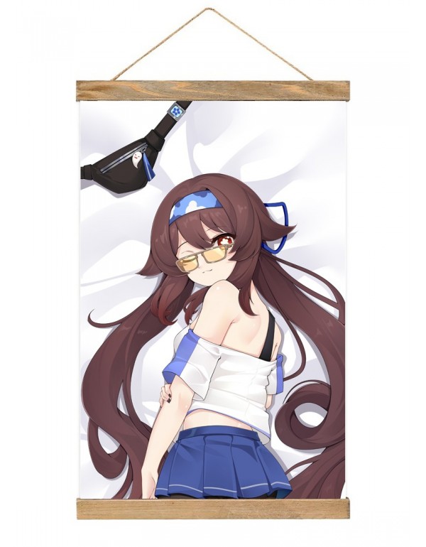 Weich Japanese Wall Banner Genshin Impact Hutao Anime Wall Scroll Posters 40x60cm(23.6x15.7in)