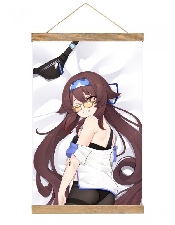 Dauerhaft Japanese Wall Banner Genshin Impact Hutao Anime Wall Scroll Posters 40x60cm(23.6x15.7in)