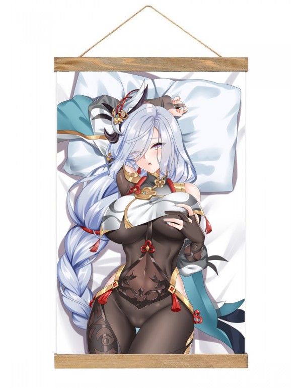 Schnäpche Japanese Wall Banner Genshin Impact She...