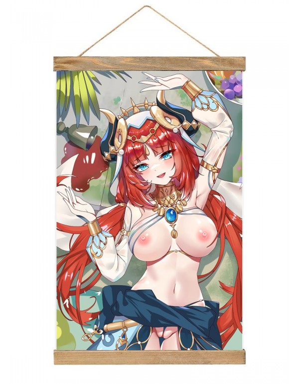 Brauch Japanese Wall Banner Genshin Impact Nilou Anime Wall Scroll Posters 40x60cm(23.6x15.7in)