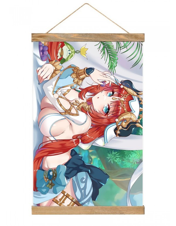 Am coolsten Japanese Wall Banner Genshin Impact Nilou Anime Wall Scroll Posters 40x60cm(23.6x15.7in)