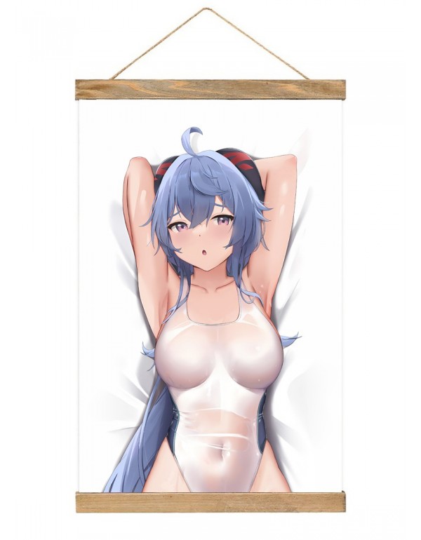 Rabatt Japanese Wall Banner Genshin Impact Ganyu Anime Wall Scroll Posters 40x60cm(23.6x15.7in)