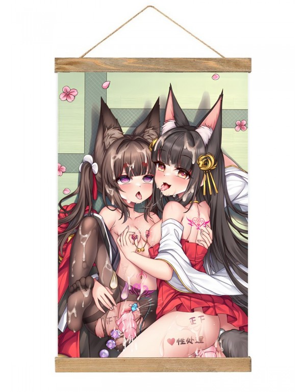 Mode Japanese Wall Banner Azur Lane Nagato Anime W...