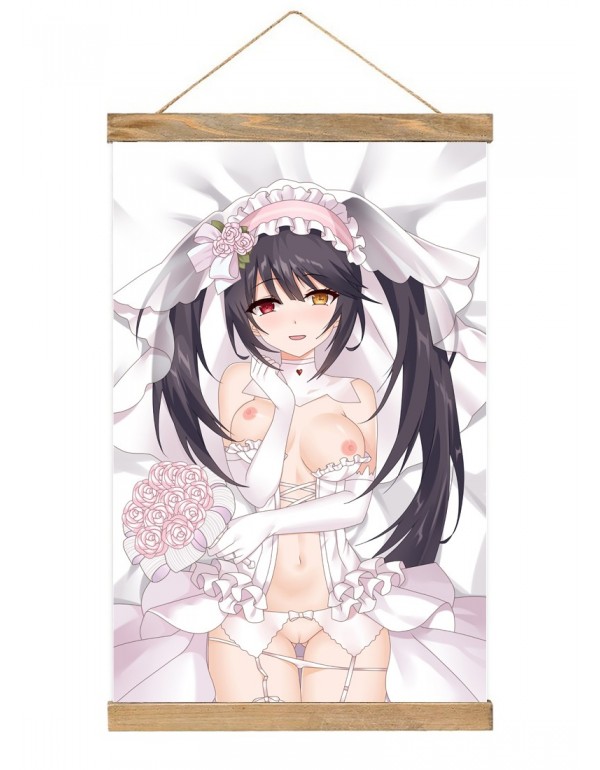 Billig Japanese Wall Banner Date A Live Tokisaki Kurumi Anime Wall Scroll Posters 40x60cm(23.6x15.7in)