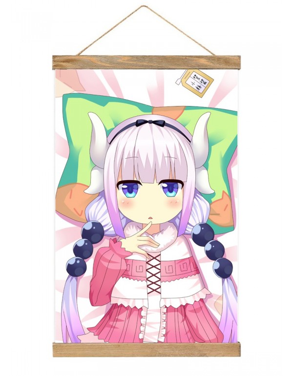 Am coolsten Japanese Wall Banner Miss Kobayashi S Dragon Maid Kanna Chan Anime Wall Scroll Posters 40x60cm(23.6x15.7in)