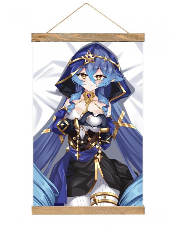 Spielraum Japanese Wall Banner Genshin Impact Layla Anime Wall Scroll Posters 40x60cm(23.6x15.7in)