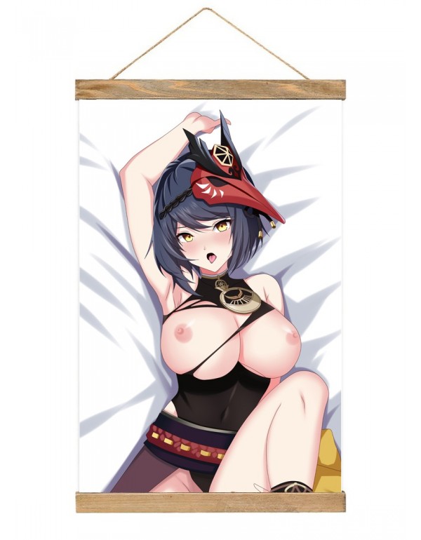 Willkommen Japanese Wall Banner Genshin Impact Sara Anime Wall Scroll Posters 40x60cm(23.6x15.7in)