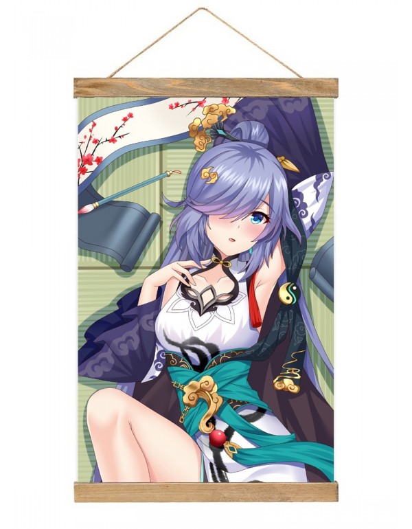 Online Japanese Wall Banner Honkai Impact 3rd Fuka Anime Wall Scroll Posters 40x60cm(23.6x15.7in)