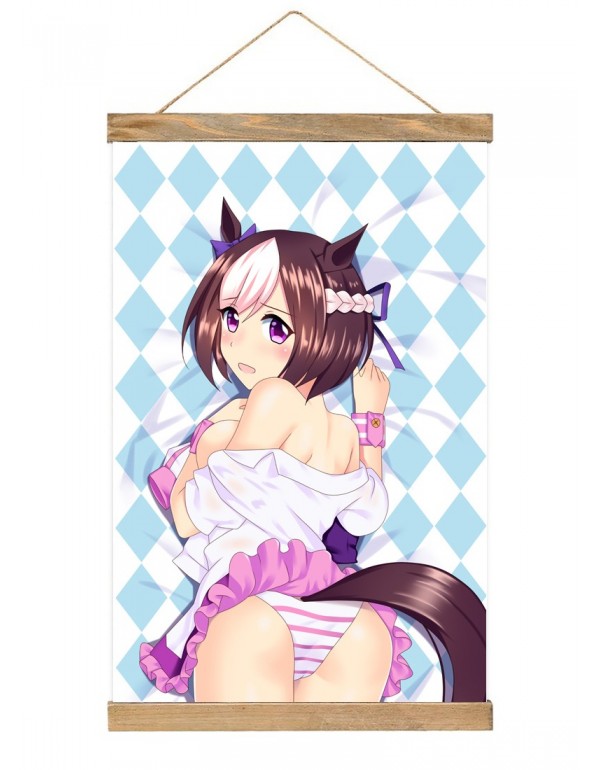 Einzigartig Japanese Wall Banner Umamusume Pretty Derby Tokai Teio Anime Wall Scroll Posters 40x60cm(23.6x15.7in)