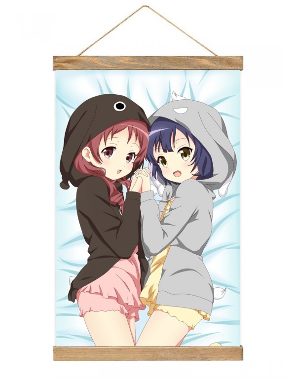 Rabatt Japanese Wall Banner Is The Order A Rabbit Anime Wall Scroll Posters 40x60cm(23.6x15.7in)