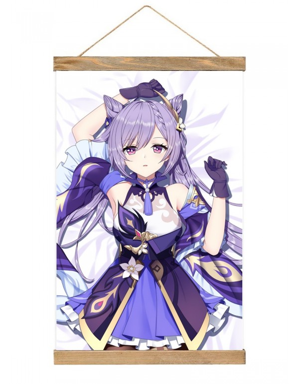 Billig Japanese Wall Banner Genshin Impact Keqing ...