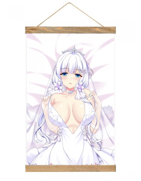 Schnäpche Japanese Wall Banner Azur Lane Royal Navy Illustrious Anime Wall Scroll Posters 40x60cm(23.6x15.7in)