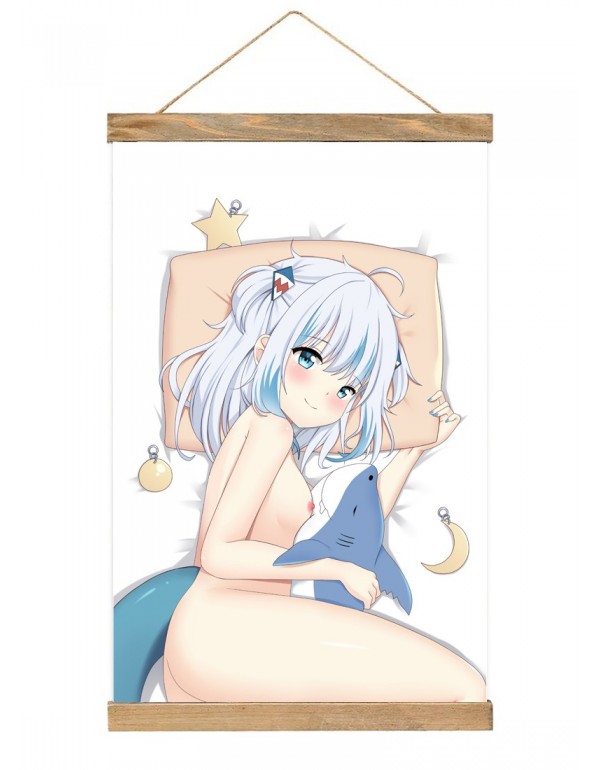 Speziell Japanese Wall Banner Virtual Youtuber Gawr Gura Anime Wall Scroll Posters 40x60cm(23.6x15.7in)