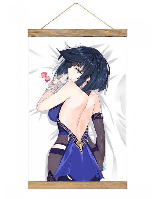 Mode Japanese Wall Banner Genshin Impact Ye Lan Anime Wall Scroll Posters 40x60cm(23.6x15.7in)